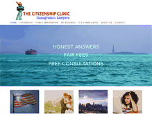 Tablet Screenshot of citizenshipclinic.com